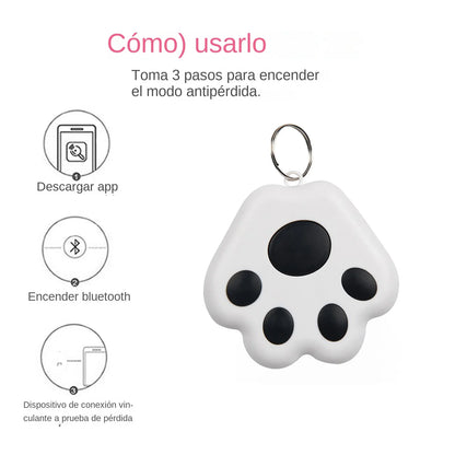 Dog Paw Shape Mini Smart GPS Tracker Keys Finder Locator Bluetooth anti Lost Alarm Sensor Device Tracker for Kids Pets Luggage